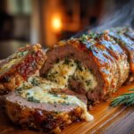 Rolada wołowa faszerowana mozzarellą i szpinakiem