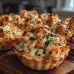 Tarteletki z krewetkami i zapiekanym serem