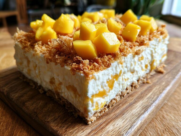 sernik kokosowo-mango na zimno