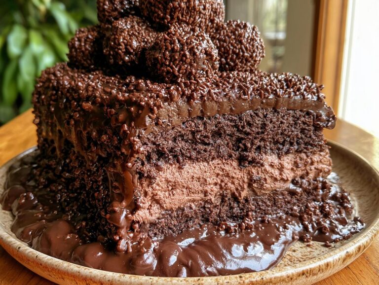 czekoladowe ciasto brigadeiro