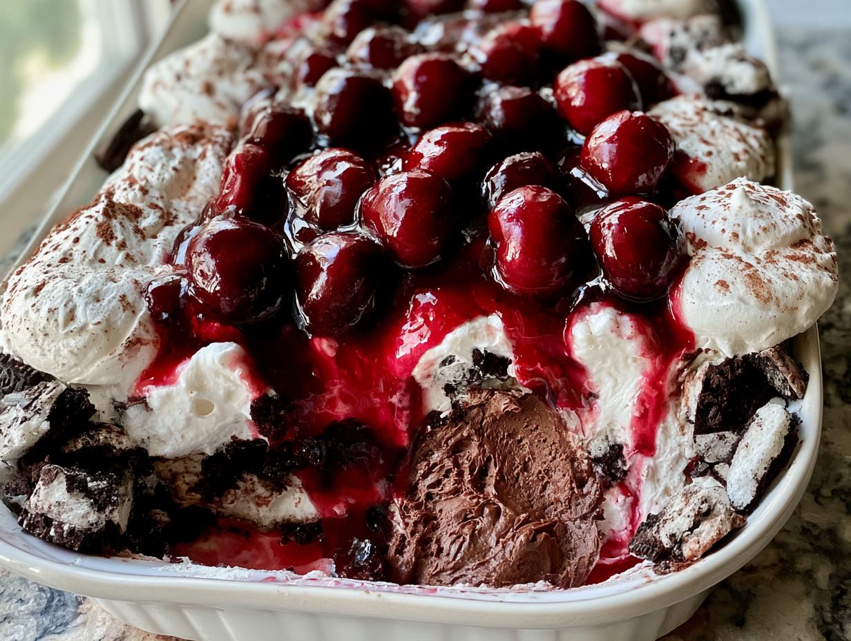 tiramisu czekoladowe z wiśniami - detail 1